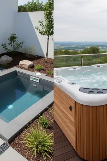 tiny pools vs hot tubs
