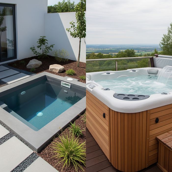 tiny pools vs hot tubs