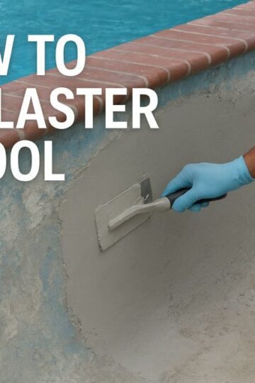 how to replaster a pool