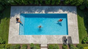 salt finish concrete pool deck