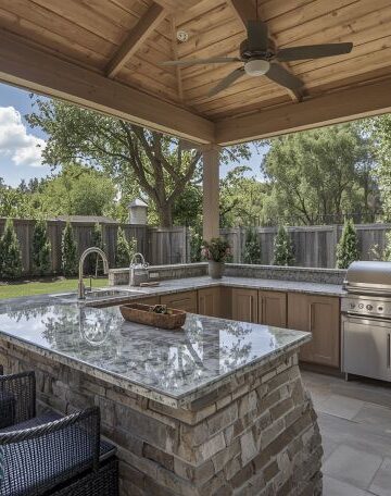 outdoor kitchen on a budget